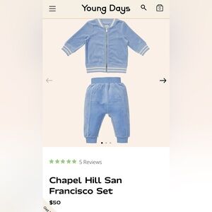 🩵 Young Days Chapel Hill San Francisco Baby Tracksuit Set🩵